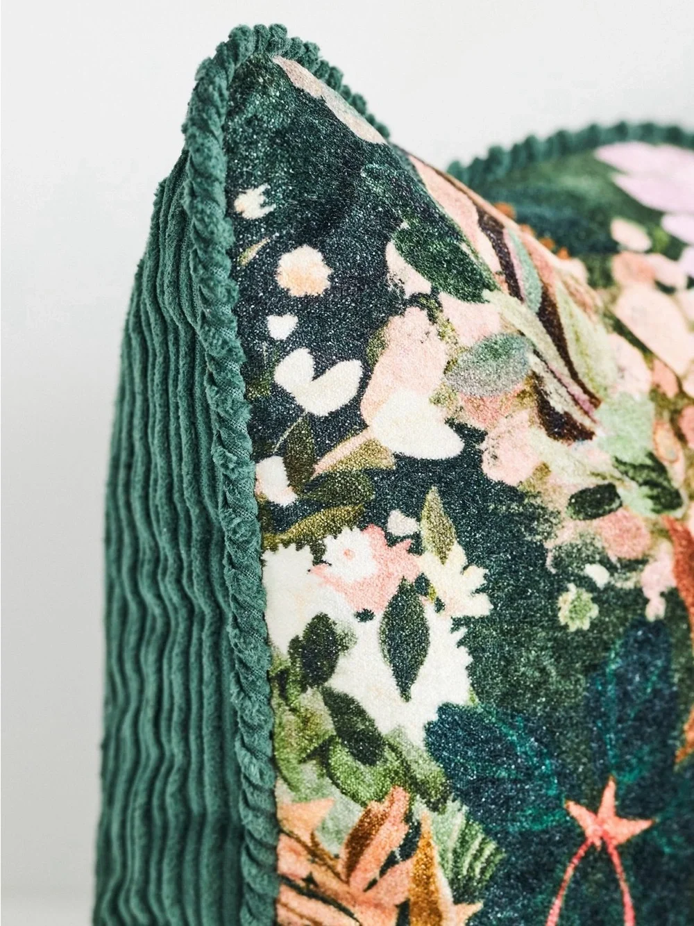 Anthropologie Velvet Tapestry Pillow